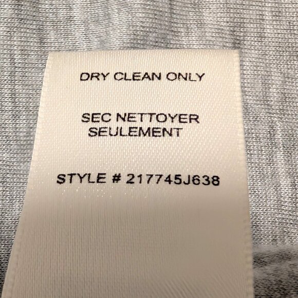 Rebecca Taylor Womens Sz 8 Gray Zip Front Fray Trim Pockets Slub Jacket Blazer - Picture 9 of 9